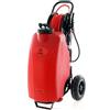 AUSONIA BURG POMPA IRRORATRICE A BATTERIA 12V 8Ah CARRELLATA TROLLEY 45LT TUBO 50m