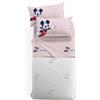 CALEFFI LENZUOLA FLANELLA 100% COTONE LETTO SINGOLO PERSONAGGI DISNEY TOPOLINO