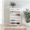 Senza Marca/Generico vidaXL Scarpiera Bianco Lucido 60x35x105 cm in Legno Multistrato