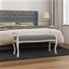 vidaXL Panca Grigio Scuro 110x45x60 cm in Tessuto