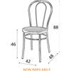 Thonet SEDIA SEDIE THONET BAR CASA RISTORANTE BISTROT PIZZERIA VIENNA FINTA PAGLIA