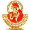 Shirdi SAI Baba Statua In Metallo Per Dashboard Auto Figurina