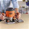 Black & Decker Fresatrice Elettrica verticale Potenza 1200 W + 6 frese KW1200EKA