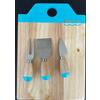 POLYFLAME 40650019 FIAT CHEESE BOARD TAGLIERE DI LEGNO CON 3 COLTELLI