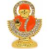 Shirdi SAI Baba Statua In Metallo Per Dashboard Auto Figurina