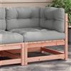 vidaXL Divano Angolare da Giardino con Cuscini Legno Massello Douglas