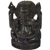BhayaJi Fatto a Mano Ebano Legno Signore Ganesh Ji Statua per Casa Tempio Decorazione