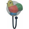 IS Set Di 2 Ceramica Fatta a Mano Gallo Muro Gancio Cappotto Sostegno Arredo Casa