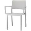 SCAB DESIGN SET DA 4 SEDIE SEDIA CASA BAR RISTORANTI BISTROT KATE CON BRACCIOLI