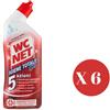 WC NET IGIENE TOTALE Gel Disinfettante per sanitari 5 Azioni - 700mL x 6pz