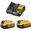 DeWalt Power Set DeWALT (2 x 18V 4,0 Ah + DCB107)