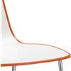 SCAB DESIGN SET 4 SEDIE SEDIA CASA BAR LIVING ZEBRA BICOLORE 4 GAMBE CROMATE