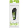 Sof Sole SofSole Plantari 3/4 Fascia Plantare - Ammortizzazione | Nero/Verde; S/M; riduce stress e infiammazione da fascite plantare; rinforzato con nylon; per ogni scarpa