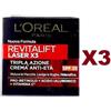 L'Oréal 3 PZ L'OREAL REVITALIFT LASER X3 TRIPLA AZIONE CREMA ANTI-ETA' SPF25 VISO 50ML