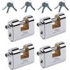 Viro Set Lucchetti corazzati antiscasso Apertura stessa chiave 4117 86 mm