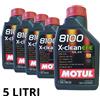 MOTUL 5 Litri Motul 8100 X-CLEAN XCLEAN EFE 5W30 C2 C3 Olio Motore Auto 100% Sintetico