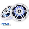 PIMAR COPPIA CASSE MARINE NAUTICHE 150WATT LED PER BARCA GOMMONE ALTOPARLANTI NAUTICA