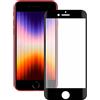 KSIX Smart Your Tech Pellicola Proteggi Schermo per iPhone SE 2022, SE 2020, 8 e 7, Vetro temperato, Spessore 0,33 mm, Nero
