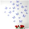 Ambiance Sticker Kit di adesivi 12 3D farfalle lavanda