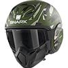 SHARK Casco moto STREET DRAK KANHJI MAT GGG, Verde, S