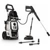 Powerplus pulitrice elettrica ad alta pressione POWXG90421-2200 Watt, funzione start/arresto, massima pressione 170 bar e temperatura 50 °C, tubo da 8 m e accessori inclusi