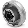 BETA - Chiave a Bussola Poligonale per Dadi Mozzo Ruota Moto Ducati 55 mm, Bussola Professionale per Smontaggio Dado Ruota Posteriore con Attacco 1/2 per Officina Moto e Manutenzione, 3075B 55