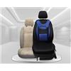 BREMER SITZBEZÜGE Coprisedili in ecopelle per sedili auto compatibili con Ford Fiesta 5 2001 - 2008 conducente e passeggero, FB: D106 (nero/blu)