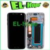 PER SAMSUNG DISPLAY OLED FRAME PER SAMSUNG GALAXY S7 EDGE SM-G935 TOUCH SCREEN VETRO NERO