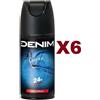 Denim 6 PZ DENIM ORIGINAL DEODORANTE SPRAY 150ML DEO BODY 24H