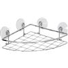 MSV 140228 scaffale Angolo Ventosa Acciaio Cromato/PVC Cromo 27,5 x 19,5 x 4,40 cm