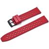 Cinturino orologio gomma traspirante traforato blu giallo arancione 20mm 22mm