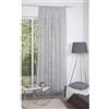 Home Fashion Kombi Band Sciarpa Strisce Verticali, Poliestere, Grigio, 245 x 140 cm