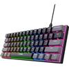 GXTrust Trust Gaming GXT 867 Acira Tastiera Meccanica 60% QWERTY US, Tasti a Doppia Funzione, Illuminazione RGB, Tastiera Mini Gaming Programmabile USB 60% PC Laptop - Nero/Grigio