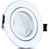 Glowster Confezione da 3 anelli LED da incasso con lampadina dicroica da 5 W. I faretti da incasso a tre luci a occhio di bue offrono un'accogliente luce calda ideale per qualsiasi spazio.