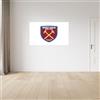 Licensed Decor Adesivo da parete in vinile con licenza ufficiale West Ham United FC, grande (130 cm (larghezza) x 80 cm (altezza) - stemma colorato su bianco