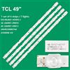 KIT 4 BARRE STRIP 7 LED TV TCL 49HR330M07A0 4C-LB4907 JL.D49071330-365AS-M-V03
