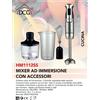 DCG Frullatore Minipimer Mixer Immersione 3 in 1 1000W Tritatutto + Frusta Acciaio