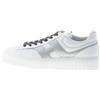 Hogan scarpe uomo Sneaker H-STRIPES in nappa bianco e argento HXM6450FE91NCD0351
