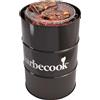 Barbecook Edson Barbecue a Carbone, Barbecue a Legna Senza Macchie di Ruggine, Anche Come Tavolo, Nero, 60 x 60 x 90 cm