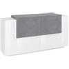 TopQuality Furniture Mobile Porta TV Bianco Acero 160 cm Madia Bassa per Soggiorno