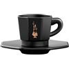 Bialetti Tazzine Ottagonali, Porcellana, Nero-Oro Rosa, 75 unità