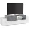 TopQuality Furniture Mobile Porta TV Bianco Ardesia 160 cm Madia Bassa per Soggiorno