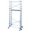 FACAL Trabattello Alluminio Ponteggio mobile con Ruote Portata 150 Kg Clic