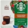 Nescafé Starbucks House Blend Americano By Nescafé Dolce Gusto Caffè Lungo 12 Capsule