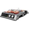 Cecotec Barbecue Grill Elettrico con Griglia Rockn'Grill Bistro. 2400W, Cottura Sana, Senza Fumo, Controllo Sfioramento, Piastre Temperatura Indipendenti, Sonda Temperatura Inclusa, Piastre Staccabili