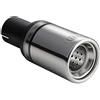 Ulter Sport Terminale scarico - Tondo Ø80mm - Lunghezza 120mm - Installazione ->50mm - Inox