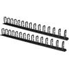 LINK COPPIA PASSACAVI VERTICALI 1U CM ALTEZZA 86,5 NERO