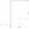 Giorgyshop DOCCIA CON INGRESSO LIBERO TIPO DOCCIA WALK IN A DUE LASTRE H 200 CRISTALLO 8 MM
