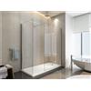 Giorgyshop DOCCIA CON INGRESSO LIBERO TIPO DOCCIA WALK IN A DUE LASTRE H 200 CRISTALLO 8 MM