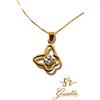 Collana Catenina 45cm ORO GIALLO Punto Luce a Farfalla ORO 18 KT 750% List 285€